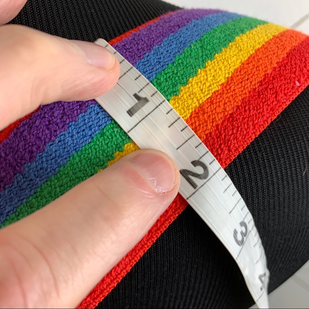 Pride Rainbow Adjustable Elastic Gator Clasp Susp… - image 5